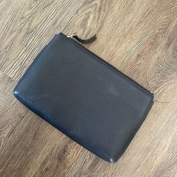 Black Leather Clutch - Picture 4 of 5